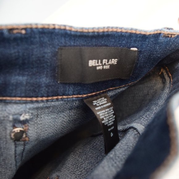 Retro Flare Dark Wash Jeans - Picture 6 of 8